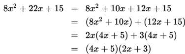 Faktorisasi ax^2 + bx + c dengan a ≠ 1