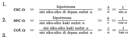 TRIGONOMETRI PADA SEGITIGA SIKU-SIKU (SMA) - MATEMATIKA