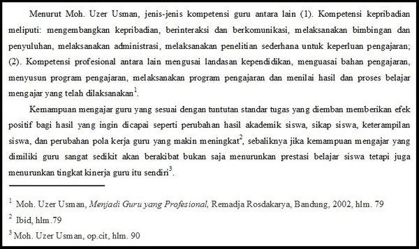 19++ Contoh Soal Daftar Pustaka Dan Catatan Kaki