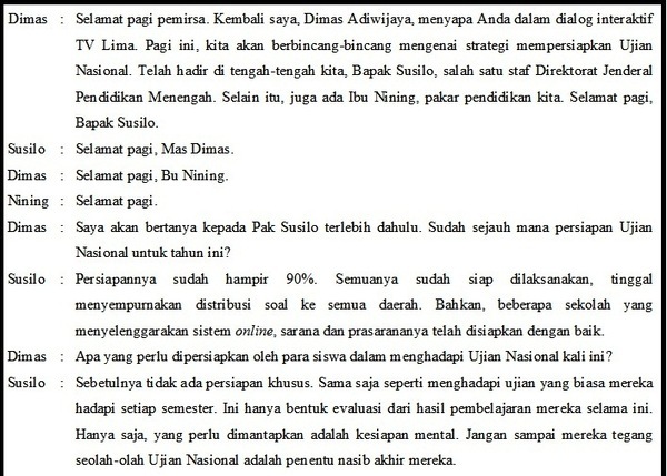 Menyimpulkan Isi Dialog Interaktif - bahasapedia.com 