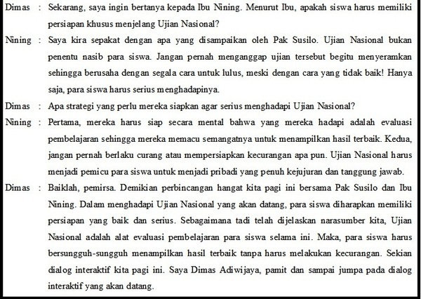 Menyimpulkan Isi Dialog Interaktif - BahasaPendidikan 