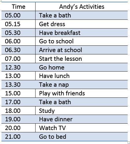 How to write schedule and timetable | Quipper School