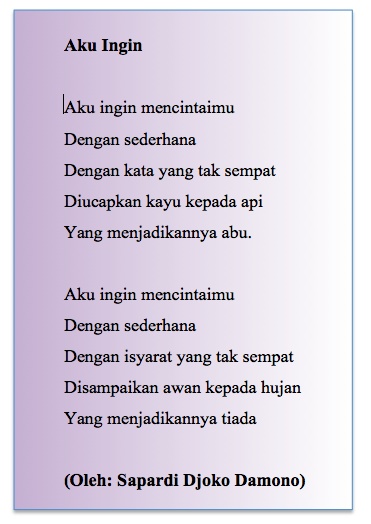 MENENTUKAN SUASANA DALAM PUISI - MARI BERBAGI UNTUK SESAMA