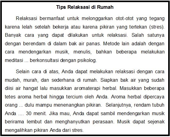 Contoh Soal Teks Prosedur Kompleks Dan Jawabannya - Learning by Doing